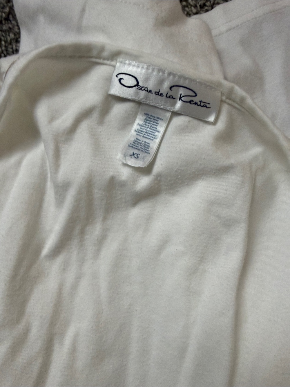 RARE Vintage Y2K Oscar de la Rent White Embroidered Robe and Night Dress Set - Picture 8 of 10